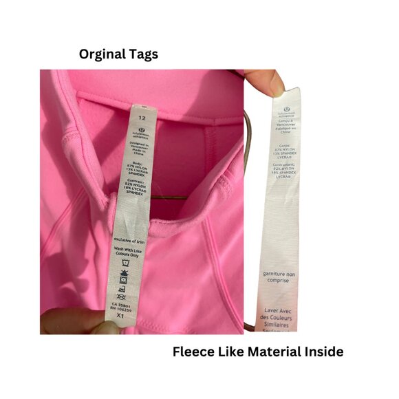 Lululemon Athletica Define Zip Up Jacket Neon Bubble Gum Pink Long Sleeves - Picture 5 of 5